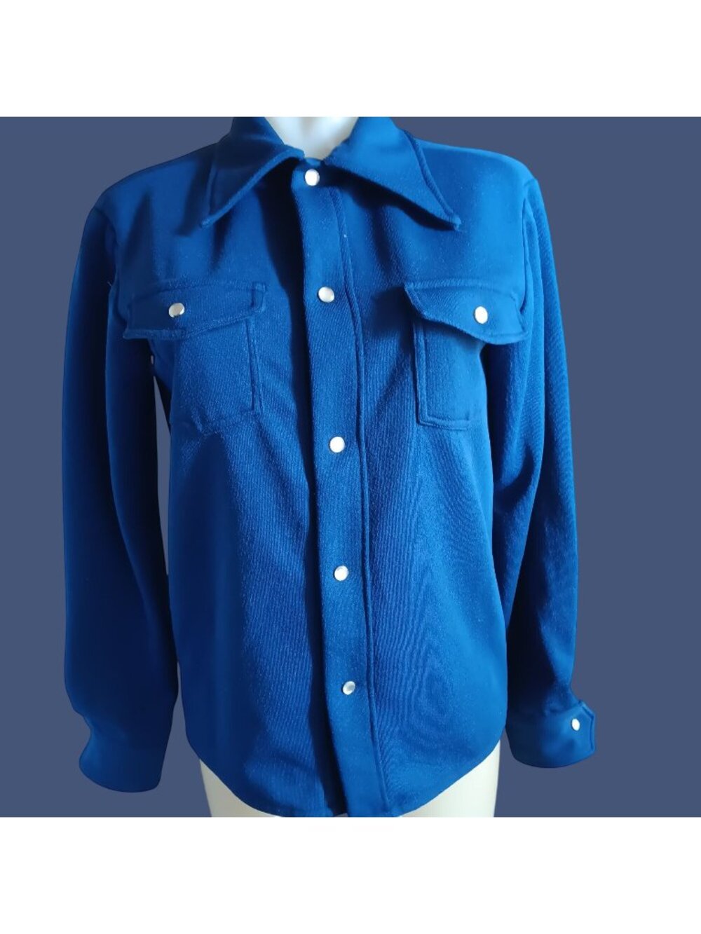 True Vintage Medium Western Shirt 1970s 1of1 Handmade 1970's Granny Disco